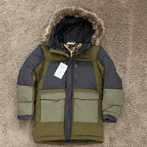 NWT! Columbia Kids' Columbia Marquam Peak Fusion Hooded Parka - Size Small 7/8
